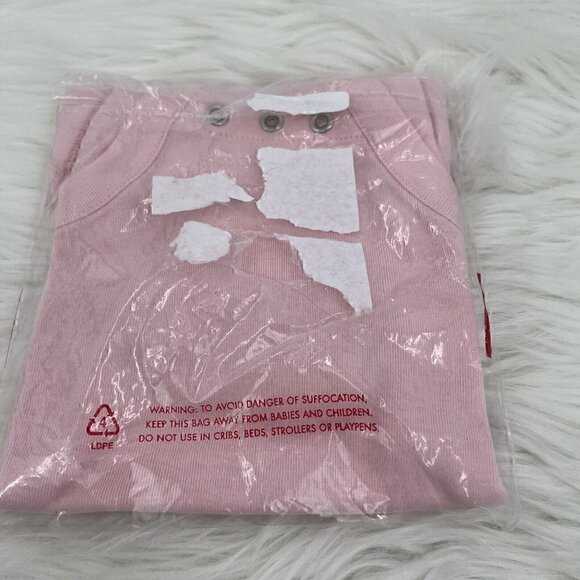 NEW HANNA ANDERSSON Long Sleeve Solid Bodysuit Pink 3-6 Months 80 - Picture 9 of 9